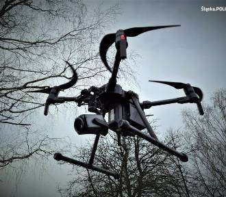 Policyjna akcja w Będzinie. Po niebie latał dron. Jak to się skończyło? 