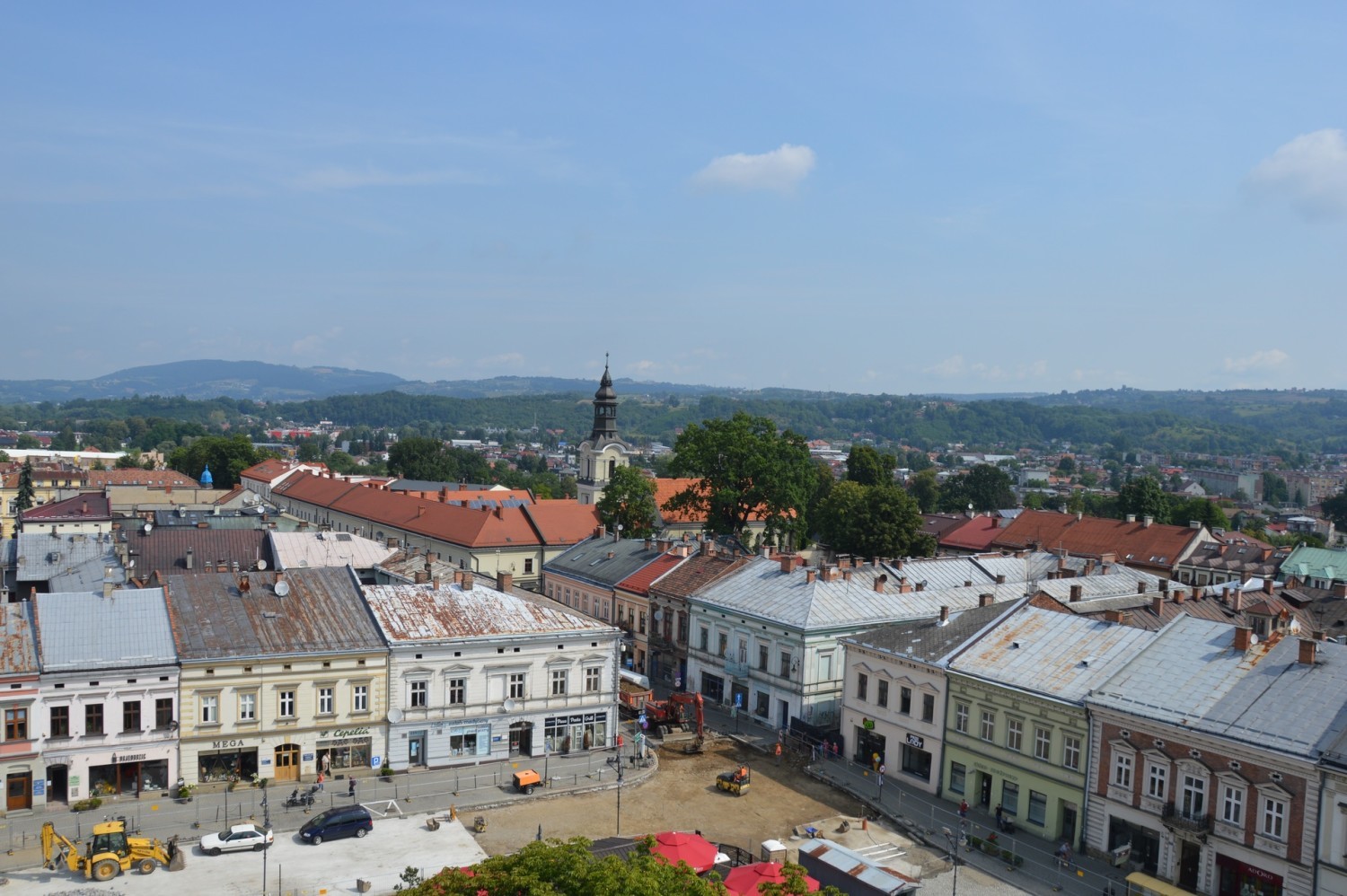 Widoki z wieży ratuszowej