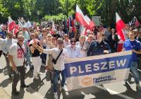 Pleszewianie na Wielkim Marszu 4 czerwca w Warszawie