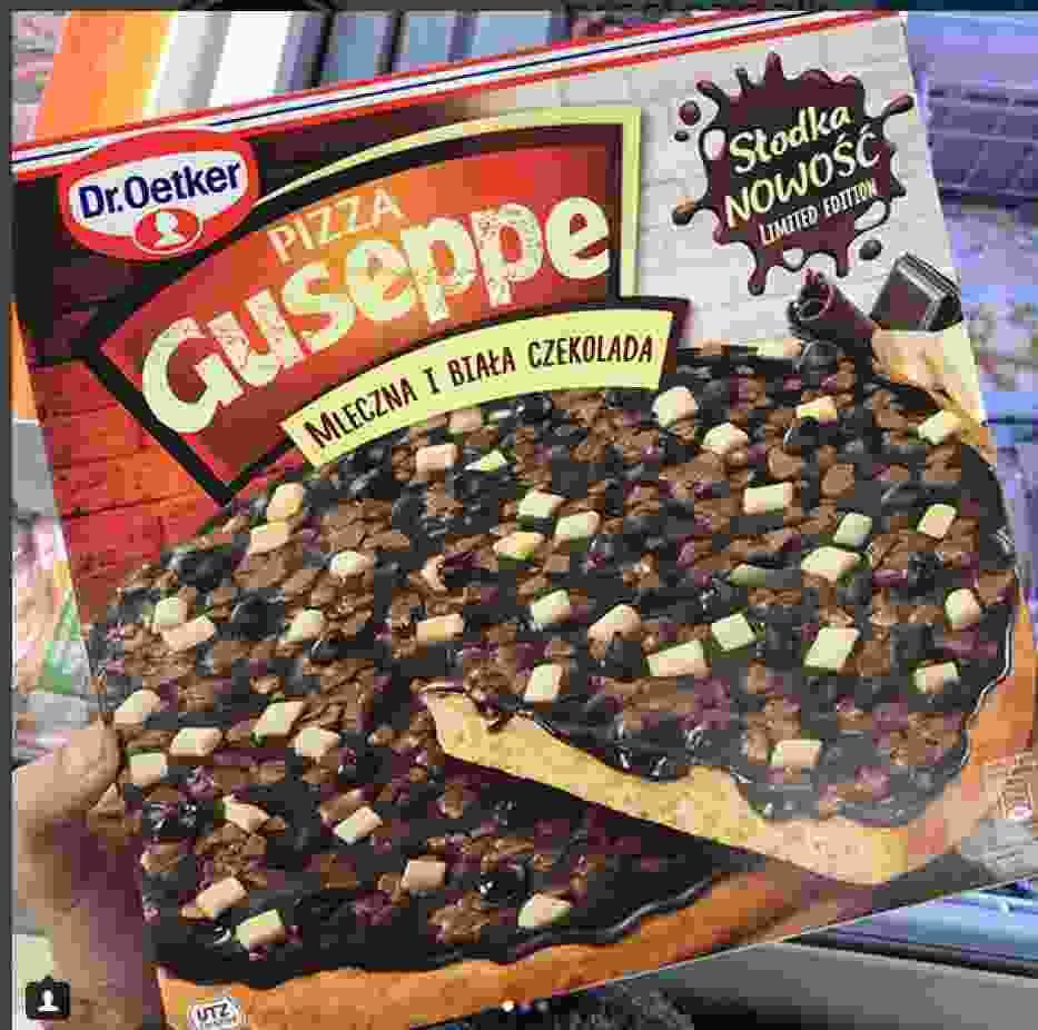 Pizza z czekoladą pojawiła się w sklepach. Ma prawie tysiąc kalorii. Zobacz, gdzie ją kupisz