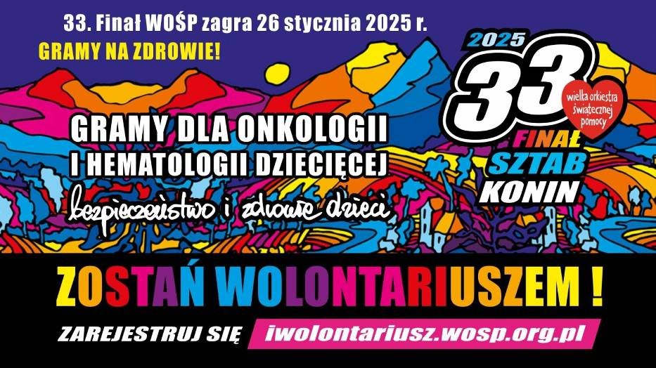 WOŚP 2025. Do Konińskiego Sztabu WOŚP dołączyło już prawie 400 wolontariuszy!! Konin Nasze Miasto
