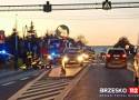 Wypadek w Woli Dębińskiej koło Brzeska. Potrącenie na przejściu dla pieszych