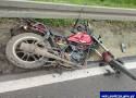 Brawurowy motorowerzysta uległ wypadkowi pod Smykówkiem