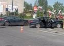 Wypadek w centrum Skierniewic. Zablokowany jeden pas alei Niepodległości