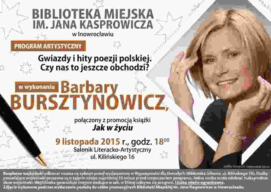 Barbara Bursztynowicz przyjedzie do Inowrocławia