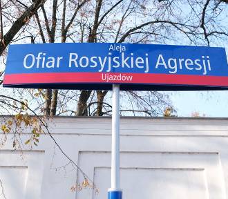 Aleja Ofiar Rosyjskiej Agresji oficjalnie powstała przy ambasadzie Rosji 