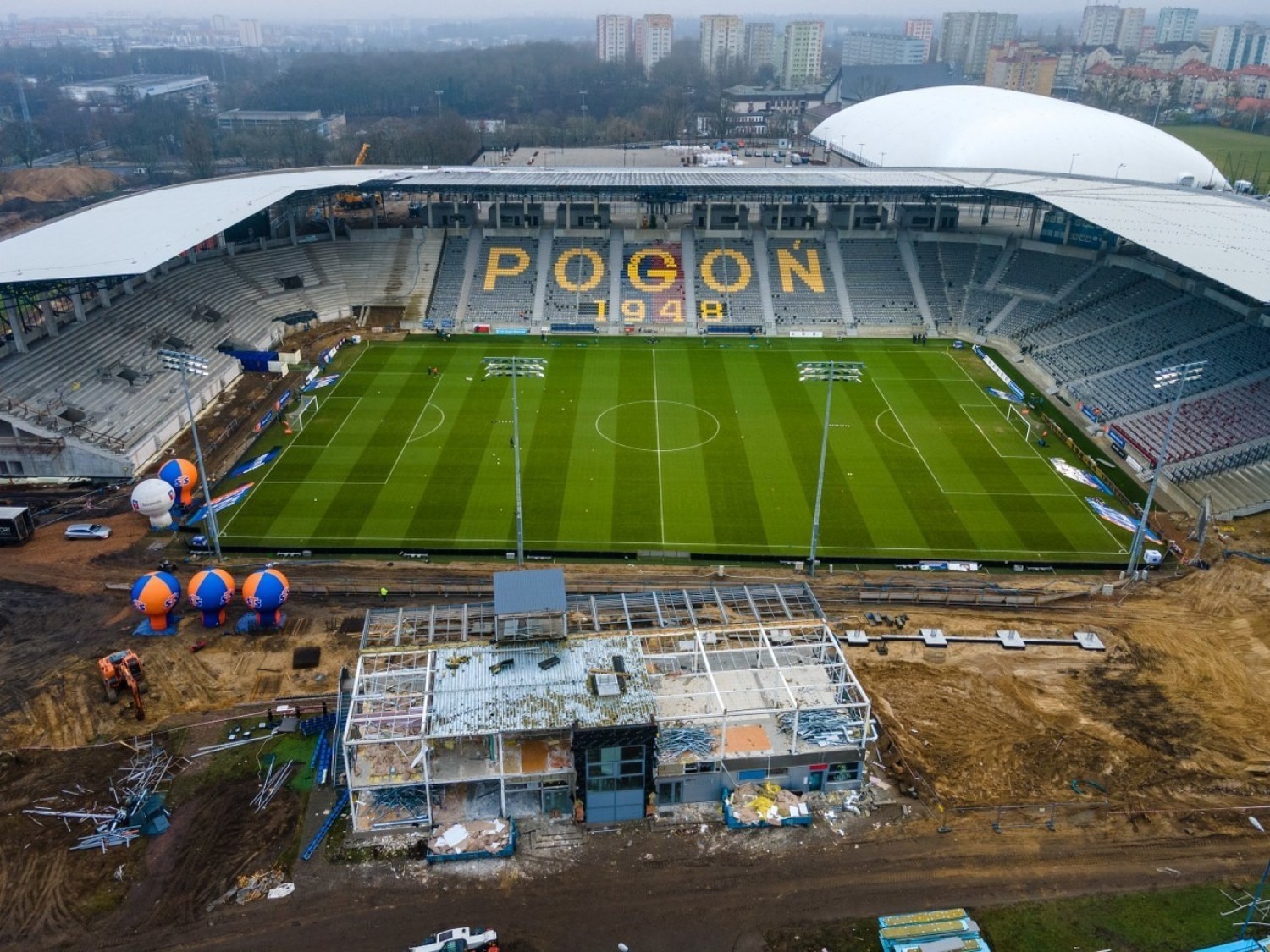 Stadion Pogoni Szczecin - stan 19 grudnia 2020