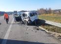 Śmiertelny wypadek na A1 w Głuchowie. Zginął mężczyzna wykonujący prace drogowe, 13.04.2022 - ZDJĘCIA