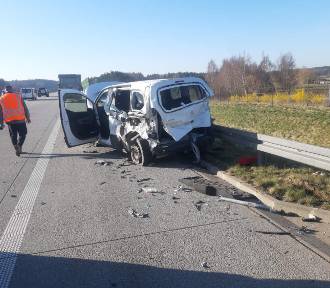 Śmiertelny wypadek na A1 w Głuchowie. Zginął mężczyzna wykonujący prace drogowe