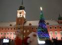 Świąteczna choinka na placu Zamkowym rozbłysła tysiącami światełek 