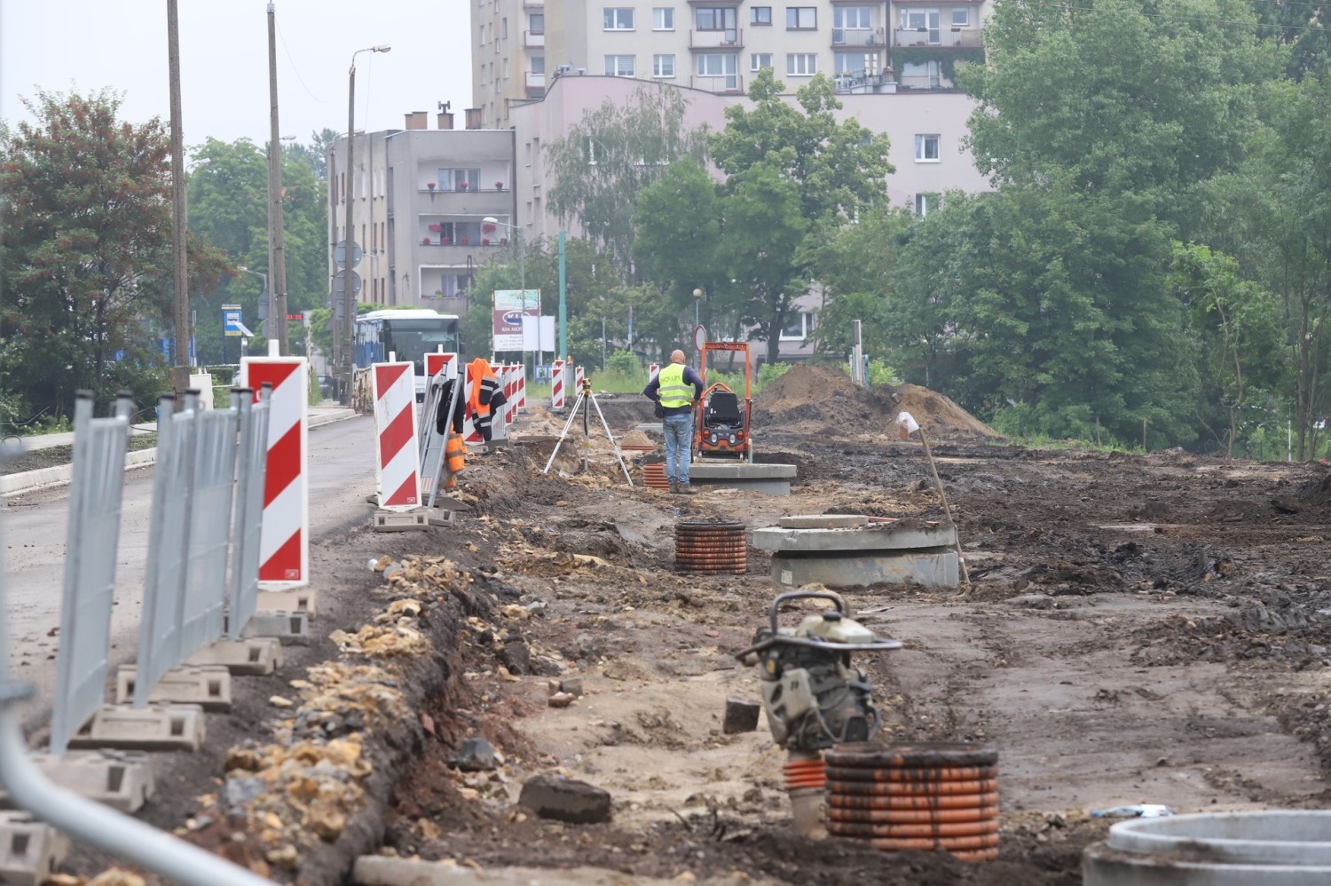Trwa przebudowa ulicy 3 Maja w Chorzowie