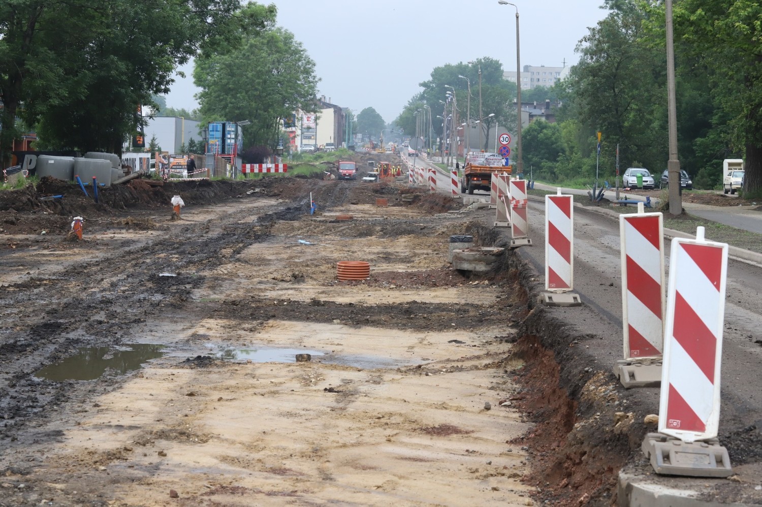 Trwa przebudowa ulicy 3 Maja w Chorzowie