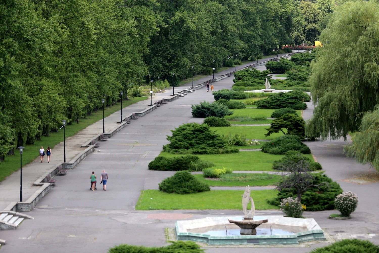 Parku Śląski widziany z perspektywy "Elki"