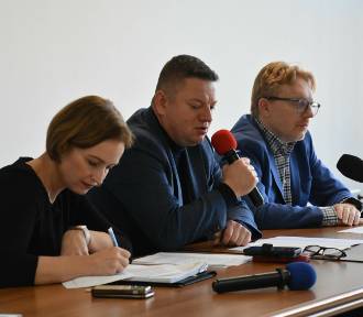 Przemysław Koperski na spotkaniu ze środowiskiem wędkarskim w Bielsku-Białej