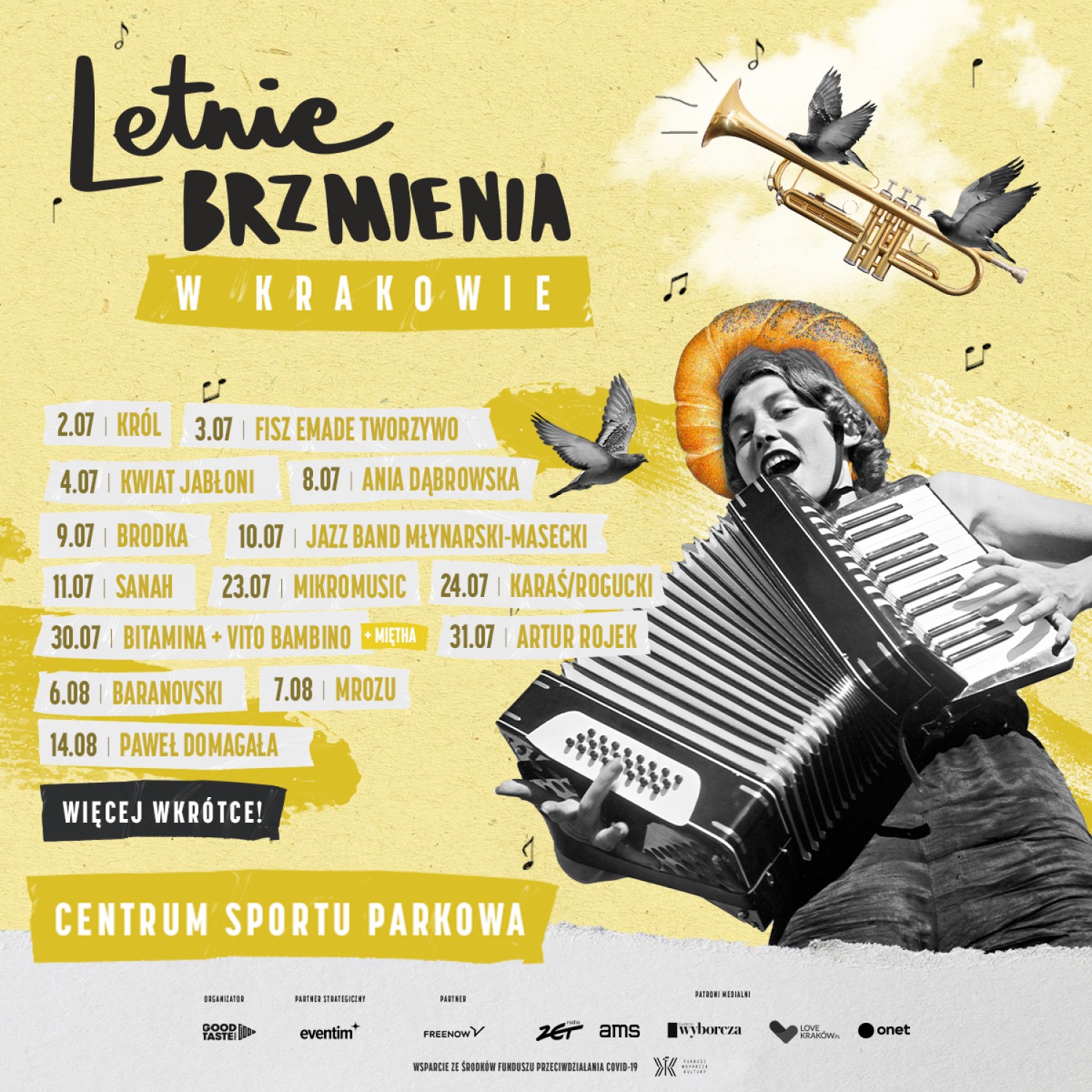 Letnie Brzmienia 2021 w Krakowie - program