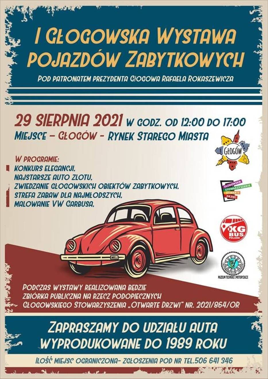 Zabytkowe samochody przyjadą do Głogowa
