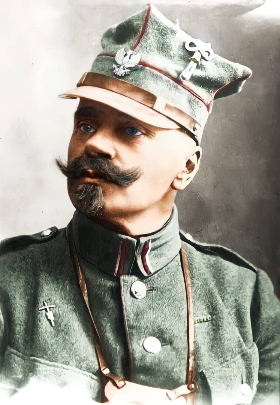 Generał Daniel Konarzewski w mundurze Wojsk Wielkopolskich