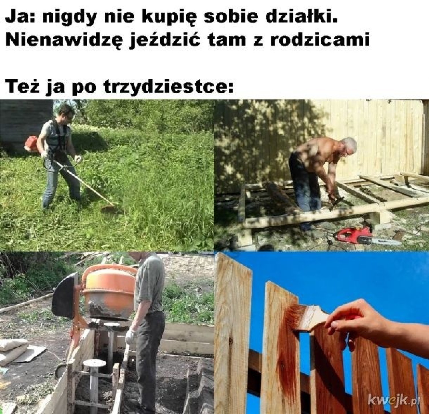 Najlepsze memy o działkowcach i modzie na ogródki działkowe