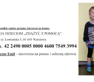 Emil Koczur z Dąbrowy Górniczej potrzebuje pomocy w walce o zdrowie