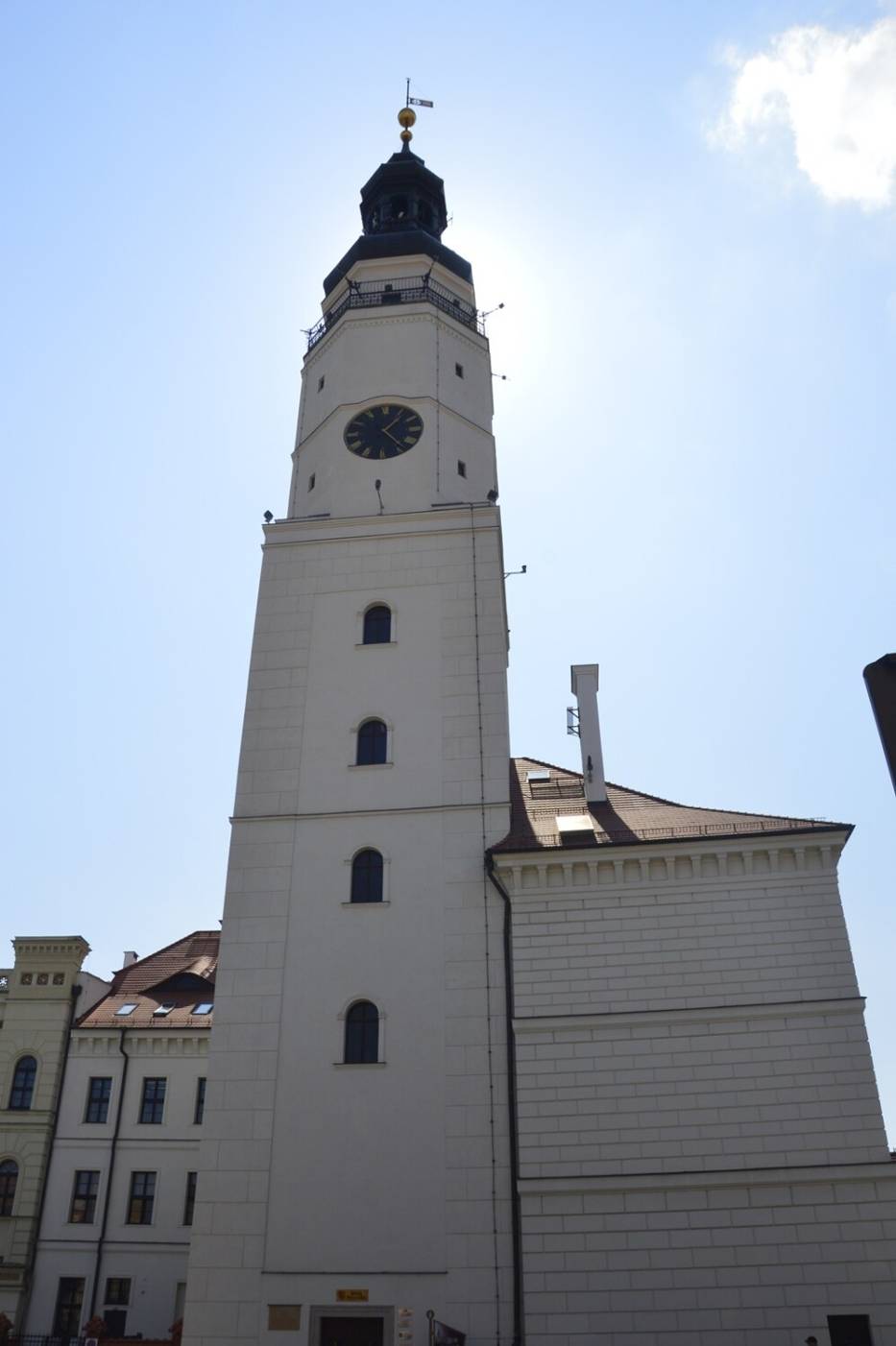 Widok z wieży ratuszowej w Głogowie