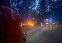 Ogień w powiecie toruńskim. Kolejne zastępy strażackie w Małej Nieszawce
