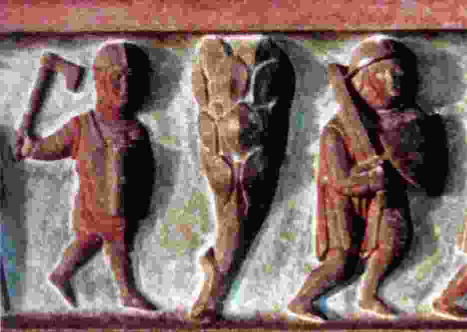 Lithuanian fighting teutonic knights