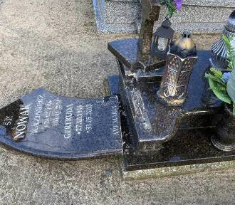 Ktoś zdemolował kilkadziesiąt grobów na cmentarzu w Świerczynie 