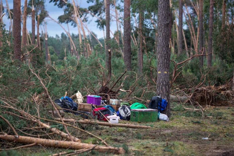 Nawałnica na Pomorzu, sierpień 2017