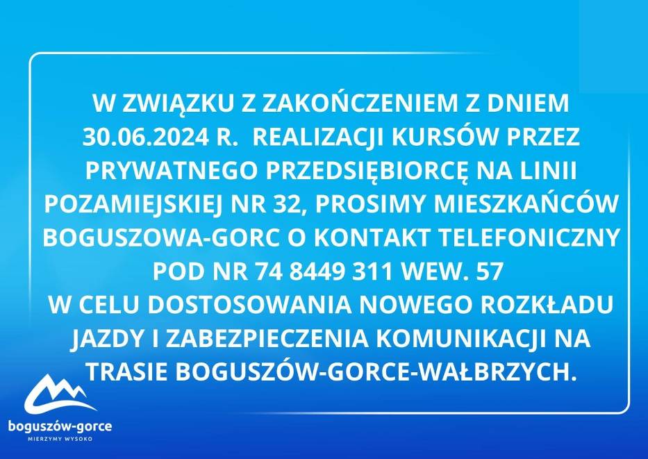 Boguszów-Gorce traci połączenie prywatnej komunikacji z Wałbrzychem. Czy Ratusz pomoże mieszkańcom?