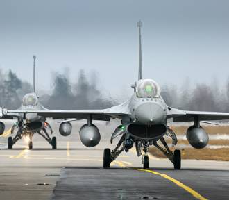 Polskie F16 z 32 BLT w Łasku na misji Baltic Air Policing na Litwie. W marcu wracają