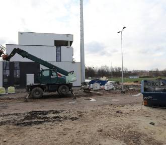 Piłkarze zwiedzili nowy stadion Polonii Bytom. Zobaczcie zdjęcia z budowy obiektu