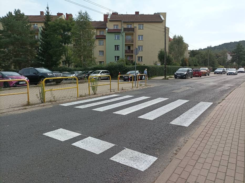 Kontrowersyjne przejście dla pieszych na ulicy Morcinka