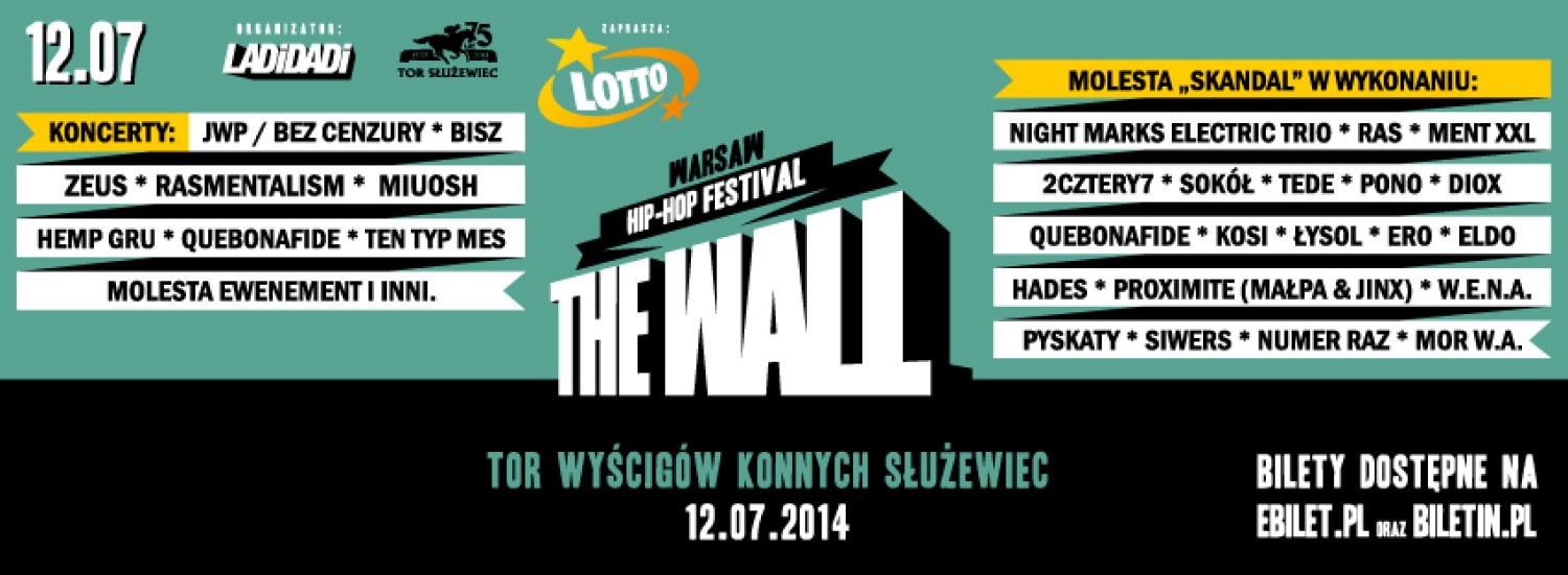 The Wall Warsaw Hip Hop Festival już 12 lipca na Służewcu