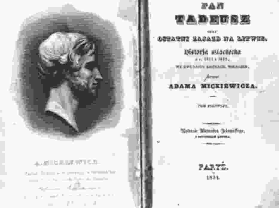 Strona tytułowa "Pana Tadeusza"