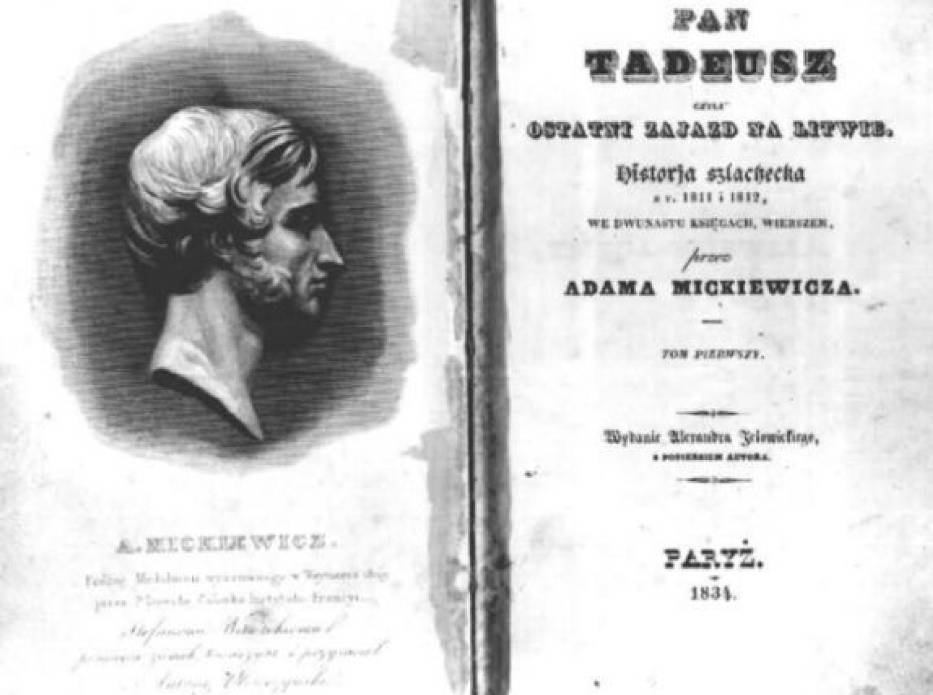 Strona tytułowa "Pana Tadeusza"