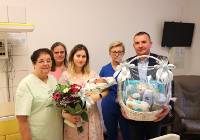Z wizytą u pierwszego dziecka urodzonego w 2024 roku w grodziskim szpitalu