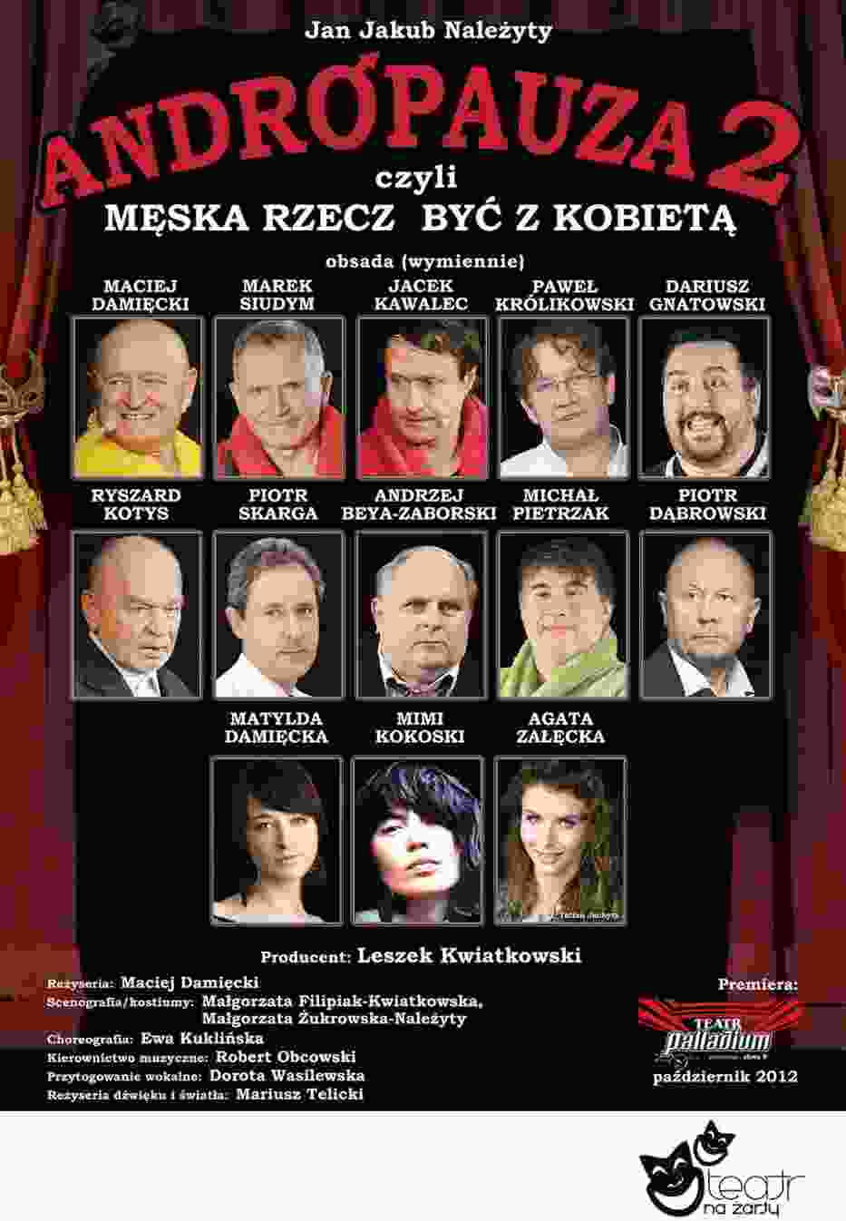 Plakat sztuki "Andropauza 2"