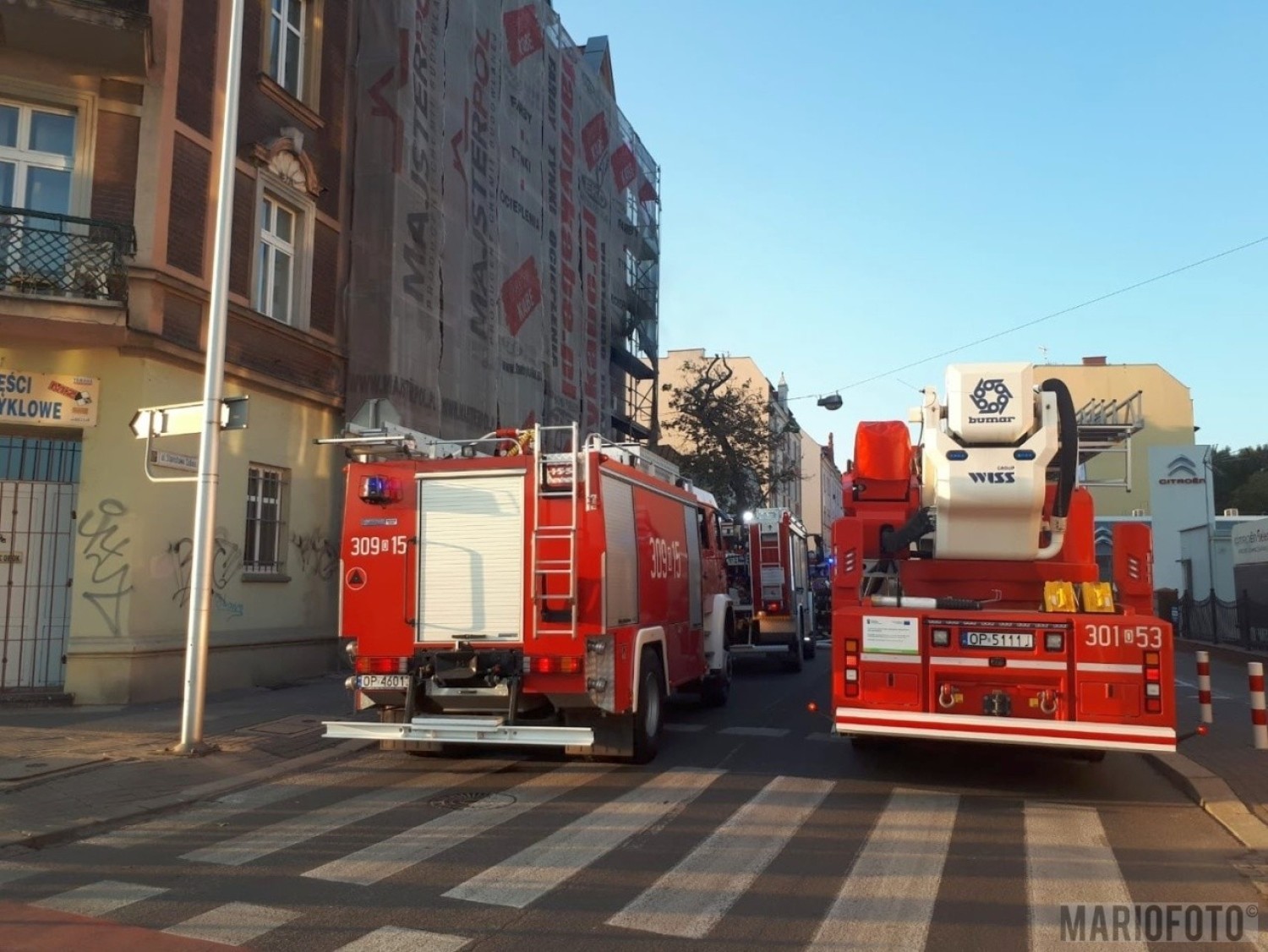 Pożar w kamienicy przy ul
