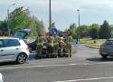 Zderzenie trzech samochodów w Radomiu. Na miejscu była straż pożarna [FOTO]