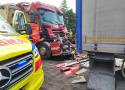 Wypadek przy ulicy Bielskiej w Bujakowie. Zderzyły się tam dwa samochody ciężarowe! Występują utrudnienia w ruchu drogowym