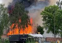 Wybuch gazu w Głogowie! Płomienie sięgały 30 metrów! Jedna osoba poszkodowana