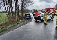 Tragiczny wypadek w Zborowie koło Widawy. Nie żyje jedna osoba ZDJĘCIA