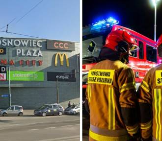 Pożar w centrum handlowym Plaza w Sosnowcu! Ewakuowano ponad 40 osób