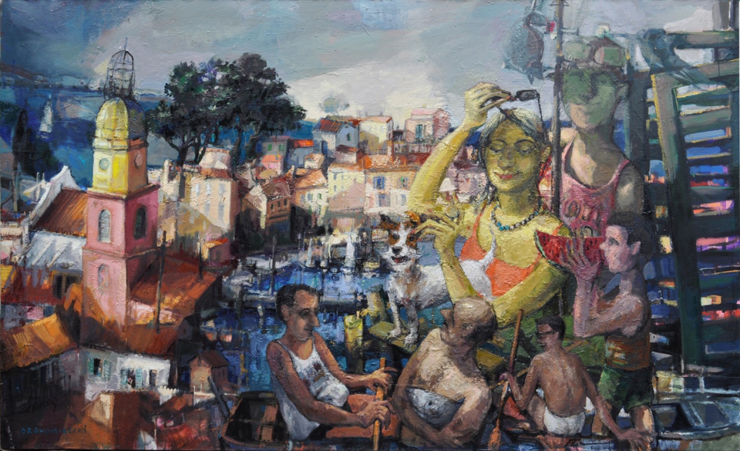 Mariusz Drohomirecki "Saint-Tropez - scena figuralna"