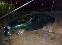 Międzychód. 20-letni kierowca uderzył samochodem w latarnię przy obwodnicy miasta. Był kompletnie pijany