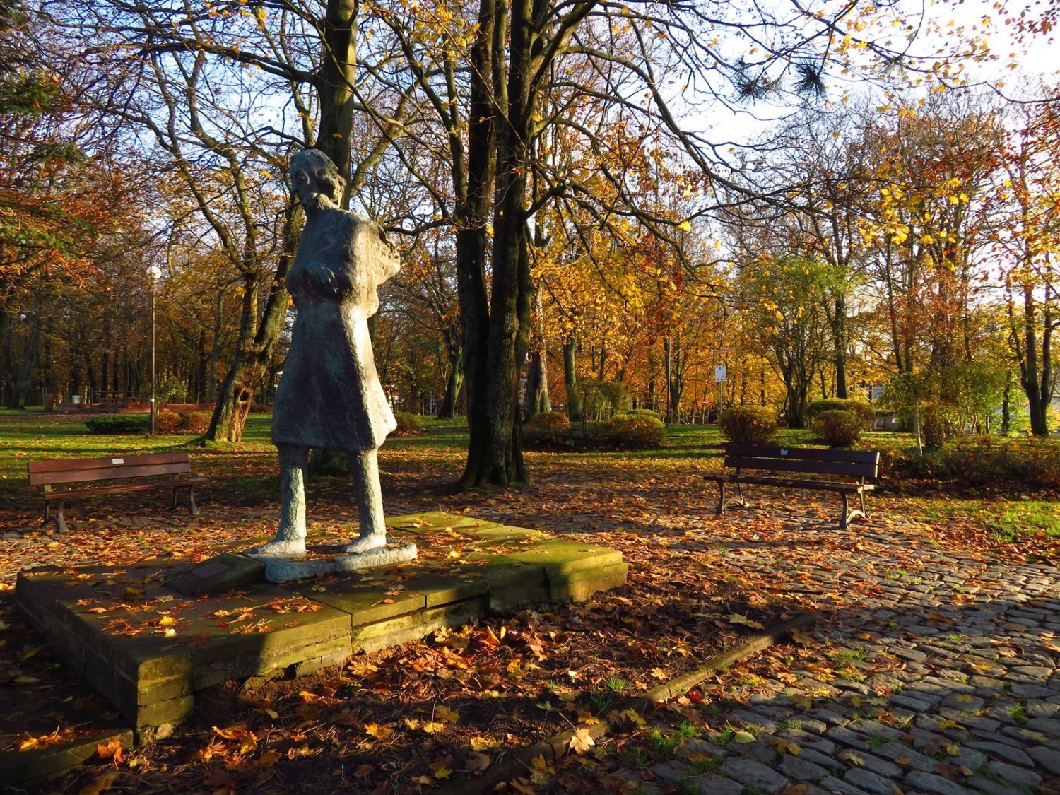 Złota jesień w usteckich parkach