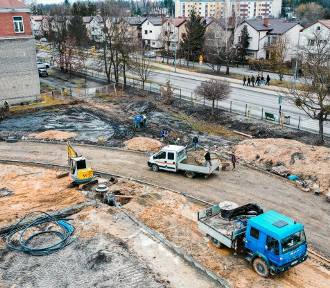 Trwają prace przy budowie stadionu lekkoatletycznego przy II LO w Chełmie