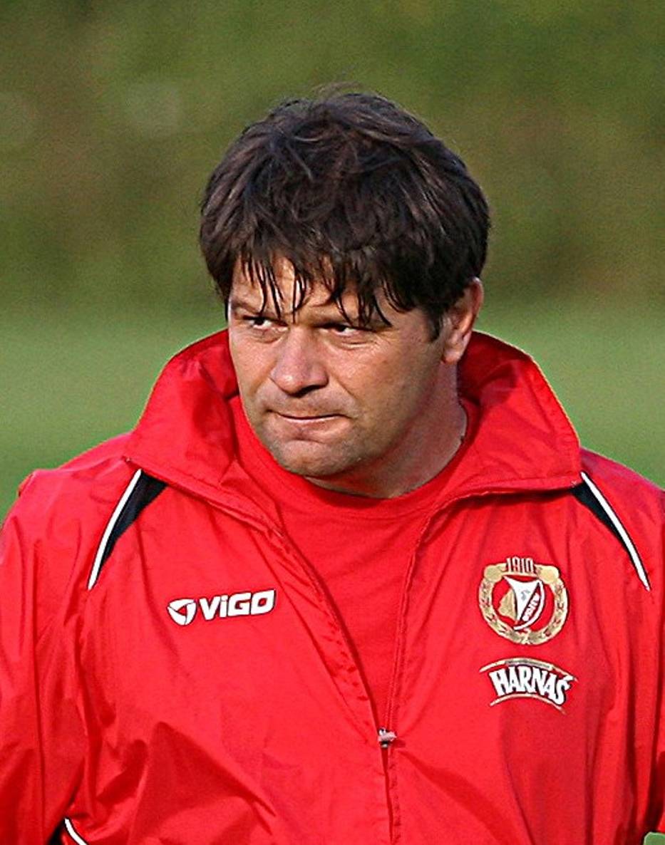 Trener Widzewa Radosław Mroczkowski