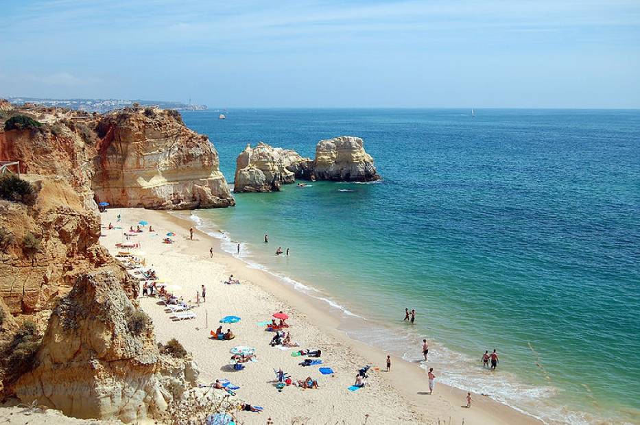 Plaża Praia da Rocha w Portimão (Portugalia)