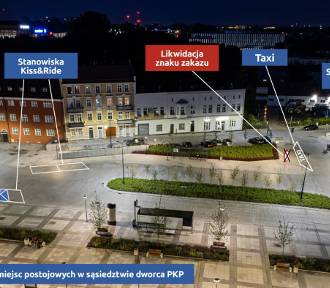 Zmiany organizacji ruchu przed dworcem PKP w Gliwicach - pojawią się strefy kiss&ride